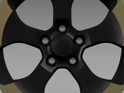 Jeep Wrangler Dragon Edition 2014 rim 3D model