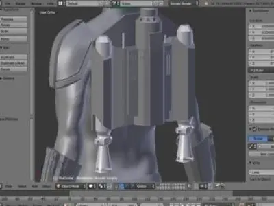 The Mandalorian Jet Pack Armor Parts and Shoulder Insignia 3D print model