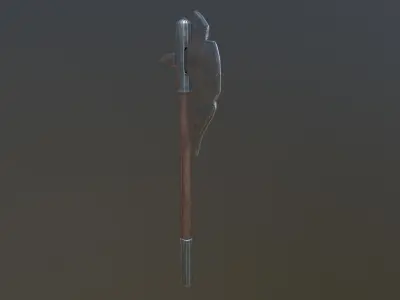 weapon axe Low-poly 3D model get