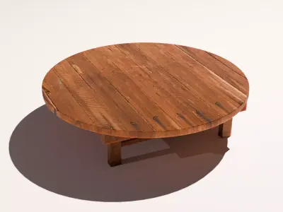 Chabu Table Low-poly 3D model