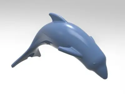dolphin 3D model Free 3D print model