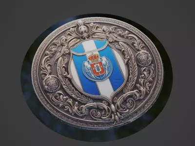 Football Medallion 3D print model