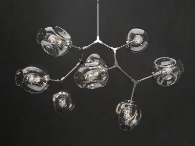 Branching bubble 8 lamps 2 3D model purchase