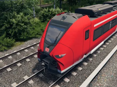 Modern German Train - Siemens Mireo DB Regio Low-poly 3D model