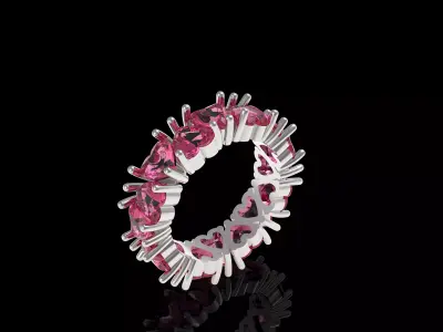 Wedding Heart Band  3D print model