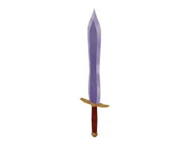 Long Sword - Hand Painted 3D model
