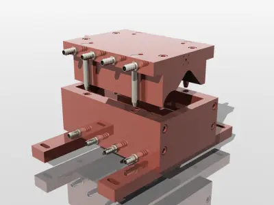 mold for the polymer-sand tiles Free 3D model