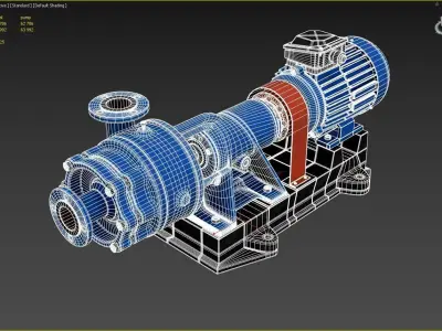 Centrifugal console pump Free 3D model