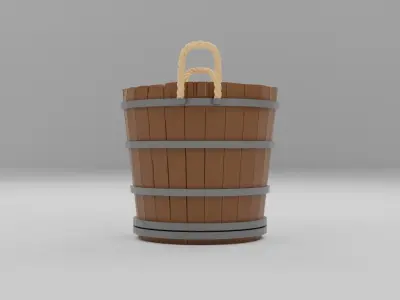 Medieval bucket 3D print model