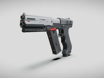 Gun Bundle 3D model buy