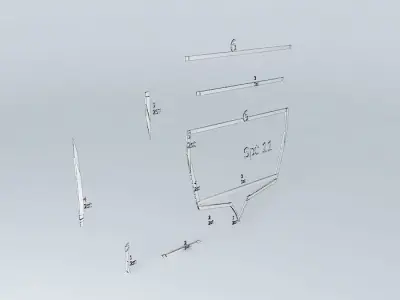 Spt 11, boat frame Free 3D model