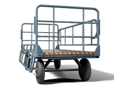 Cart 01 PBR Low-poly 3D model