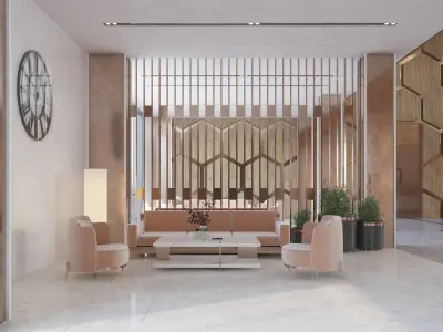  Luxury Hotel Lobby Interior 