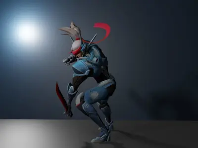 cyberpunk w 3D model