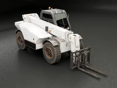 Used Telescopic Handler Forklift 3D model