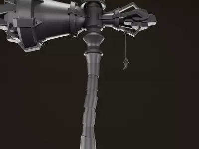weapons set of 3 gameready Low-poly 3D model