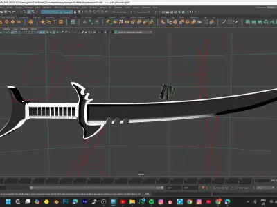 SHARK KNIFE MODEL Low-poly 3D model