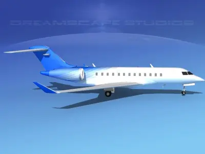 Bombardier Global Express 6000 V15 3D model