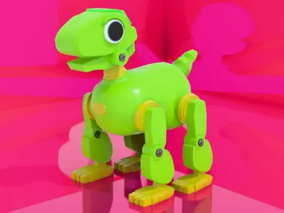 Toys Dino 3d Model Low-poly 3D model