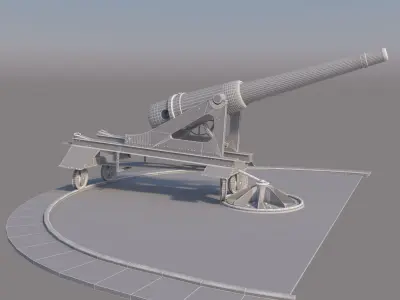 Old Cannon 3D model get