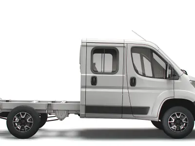 Opel Movano Chassis Truck Crew Cab 3450 WB 2022 3D model