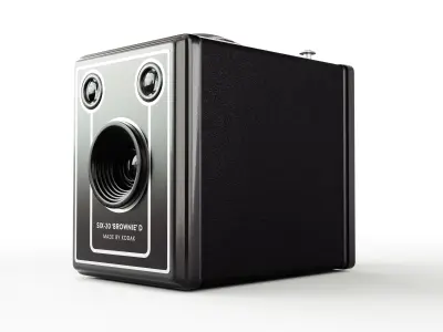 Kodak Six-20 Brownie D Camera 3D model