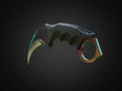Karambit knife CS GO    Low-poly 3D model
