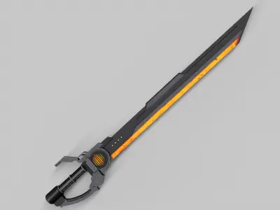 Sci-Fi Sword V7 Low-poly 3D model