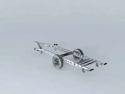 Caravan Chassis ALKO Touring Type Free 3D model