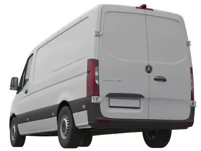 Mercedes Sprinter Detailed interior Standard 2023 3D model