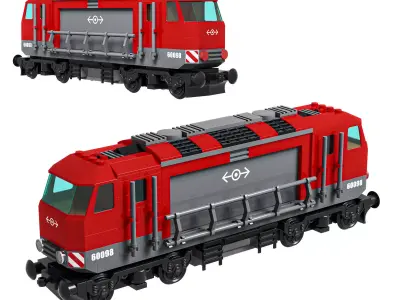 60098 Heavy Train 3D model