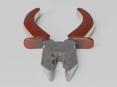 Weathered Combination Pliers 3D model