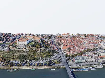 Bratislava Castle Low-poly 3D model
