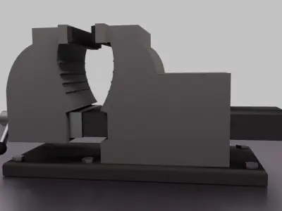 clamp tool mengene Free low-poly 3D model