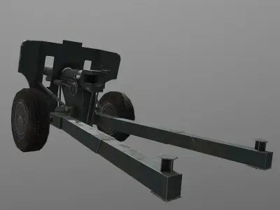 M48 Artillery Low-poly 3D model