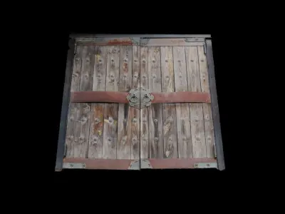 Korean Style Antique Gate 3D model