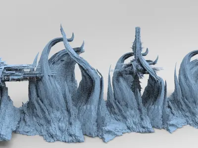 Spiral Mountain Kit bash 2  3D model