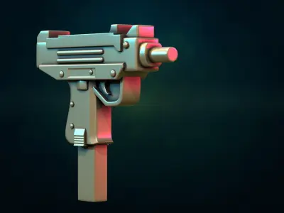 Gun I and pendant 3D print model