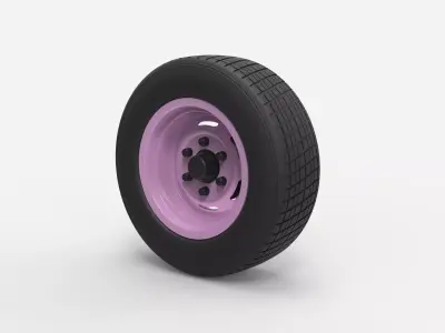 Car wheel 2 3D model
