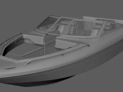 Sea Ray 180 1992 Bowrider Boat  Detailed 3D Model 3D model
