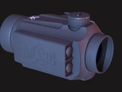 Optics Sparc II Red Dot Sight Low-poly 3D model