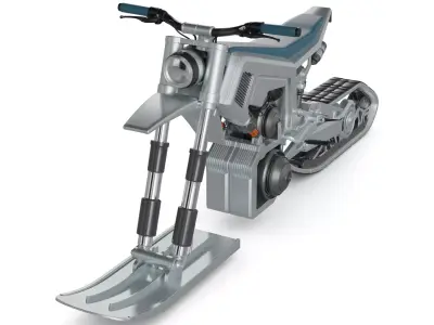Snow Bike 3D model by suaibsaifi