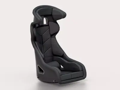Racing Sport Seat V01 Low-poly 3D model