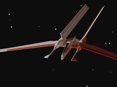 Jedi Vector Starfighter 3D print model