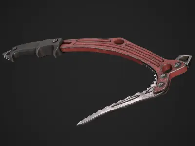 Ice Axe Low-poly 3D model purchase