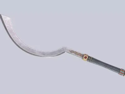 Anubis blade Low-poly 3D model