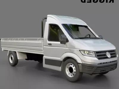 Volkswagen Crafter Pickup Truck Free 3D model