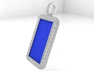 Military Style Halo Pendant 3726 3D print model