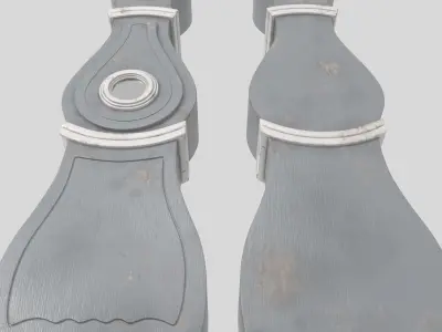 Antique grandfather clock 3D model