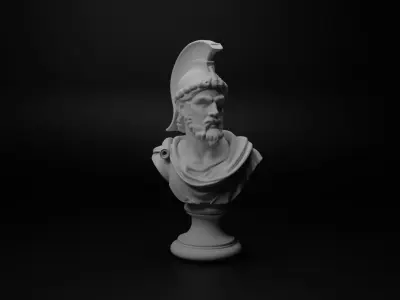 Roman Legionary Bust Chess 3D print model